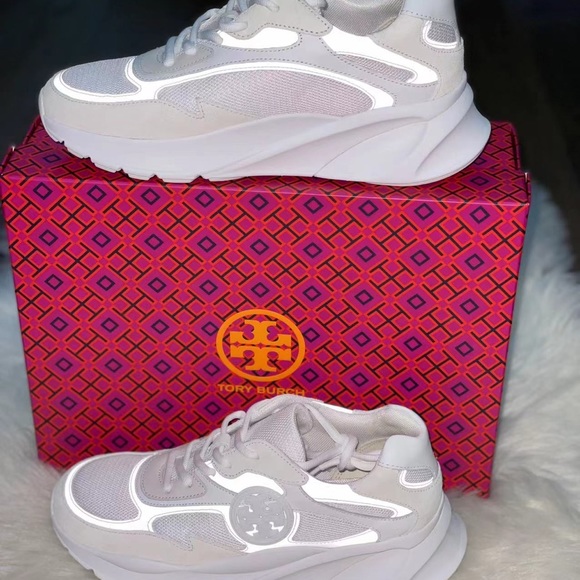tory burch sawyer trainer blue